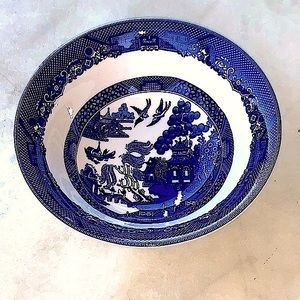 JOHNSON BROTHERS CLASSIC WILLOW CEREAL BOWL 6 INCH NEW ROUND BLUE